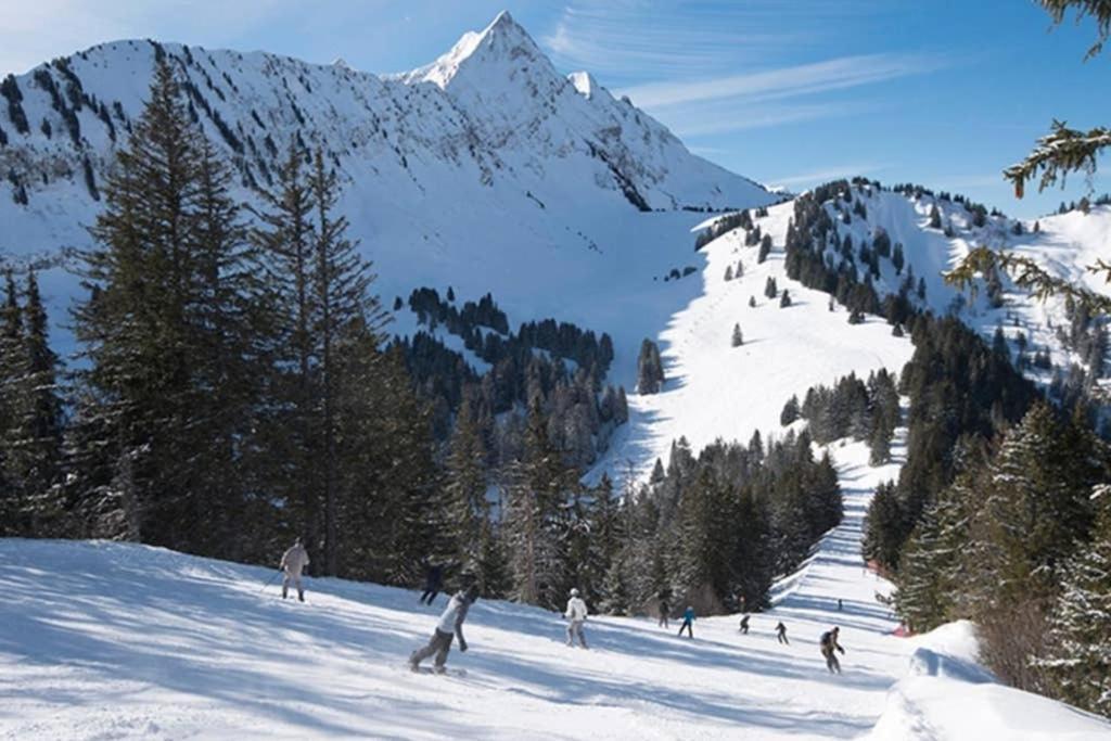 L'Enchalpe, Grand Et Lumineux Studio Avec Coin Montagne 5 Personnes, 60M Des Pistes, Piscine Couverte, Wifi, Grand Balcon Expo Est, Draps Non Compris Saint-Jean-d'Aulps Exterior photo
