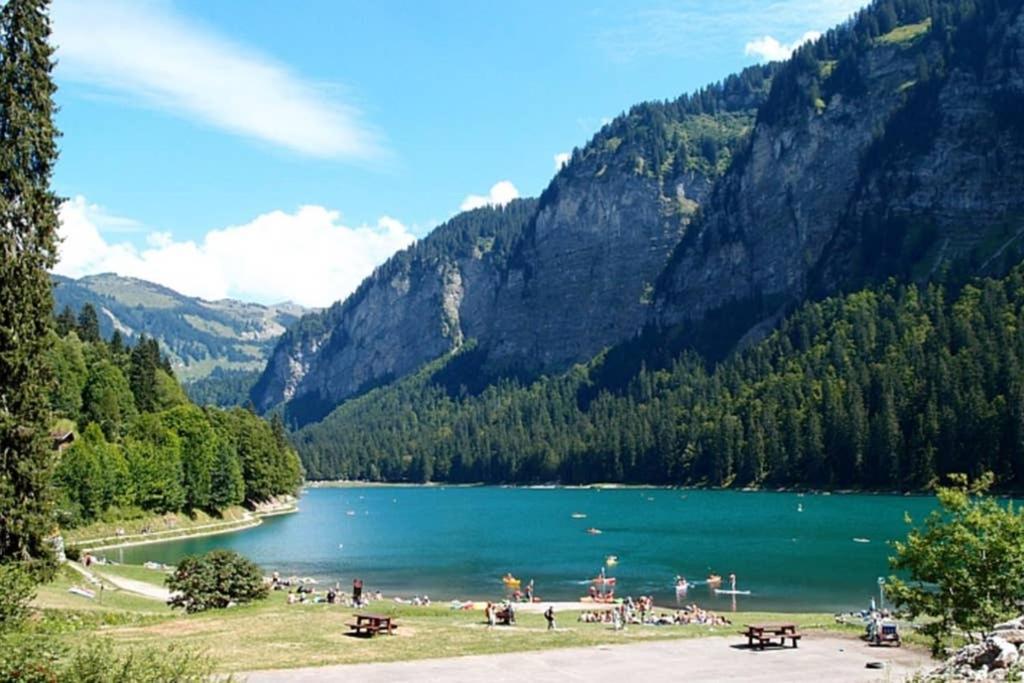 L'Enchalpe, Grand Et Lumineux Studio Avec Coin Montagne 5 Personnes, 60M Des Pistes, Piscine Couverte, Wifi, Grand Balcon Expo Est, Draps Non Compris Saint-Jean-d'Aulps Exterior photo