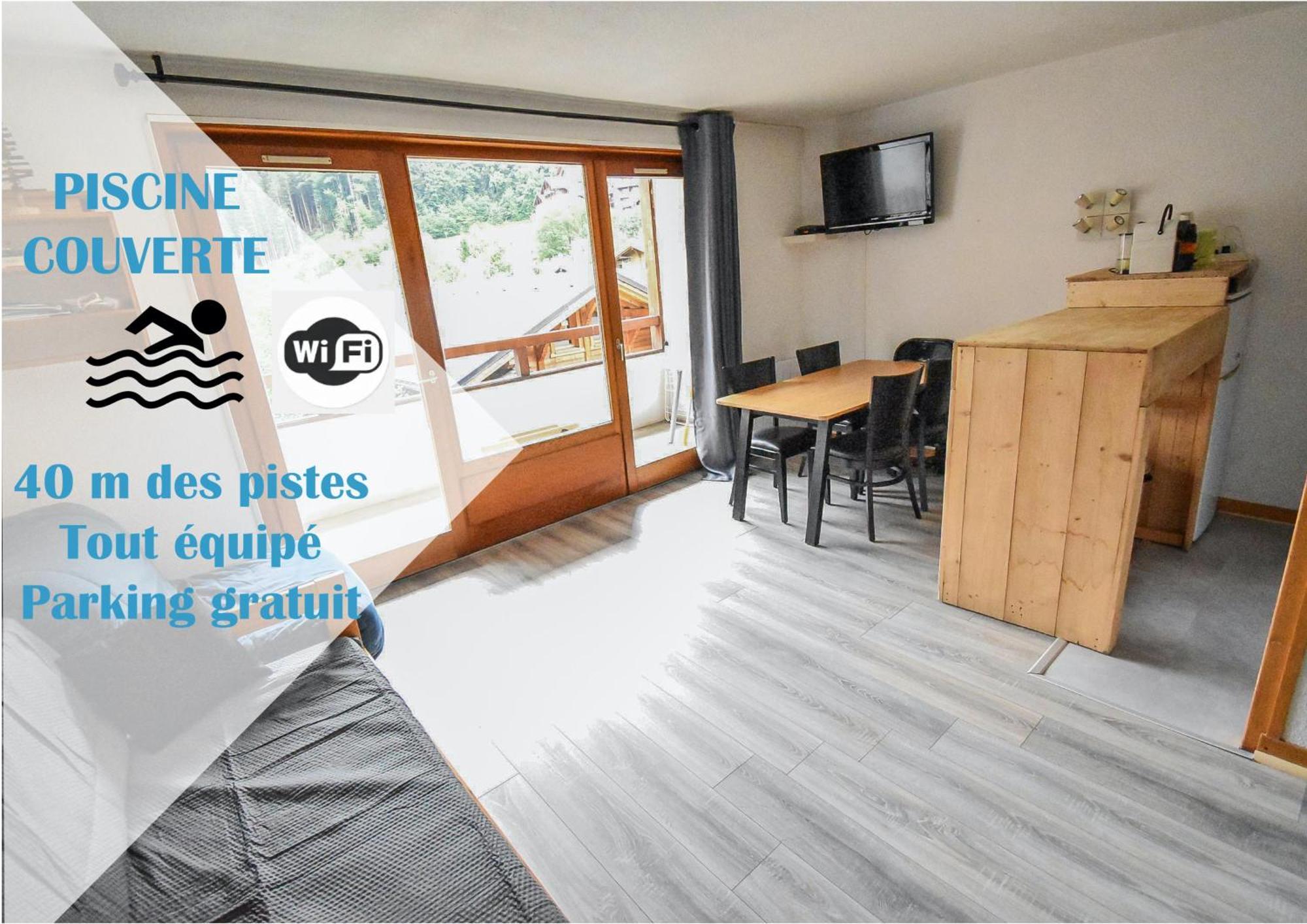 L'Enchalpe, Grand Et Lumineux Studio Avec Coin Montagne 5 Personnes, 60M Des Pistes, Piscine Couverte, Wifi, Grand Balcon Expo Est, Draps Non Compris Saint-Jean-d'Aulps Exterior photo